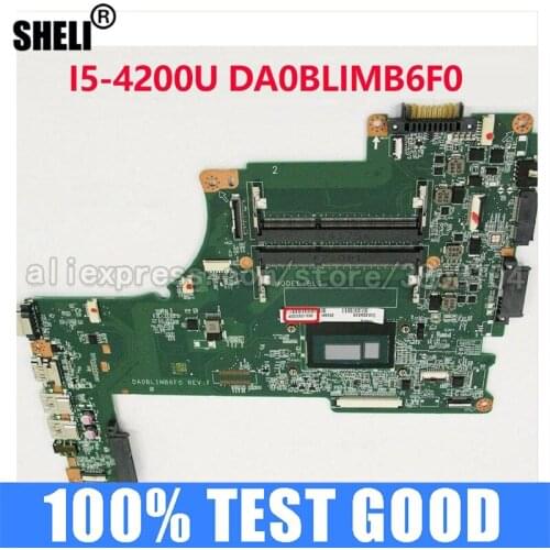 For TOSHIBA Satellite L50-B L55-B S50-B S55-B I5-4200 Laptop Motherboard DA0BLIMB6F0 I5-4200U Notebook Pc Mainboard Main Board