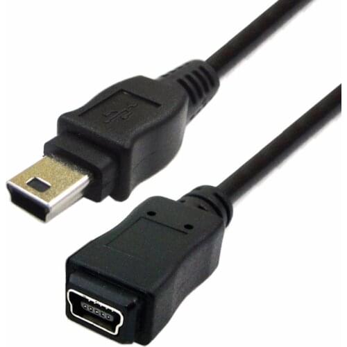 Mini USB B typ 5Pin Male to Female extension cable 0.5m