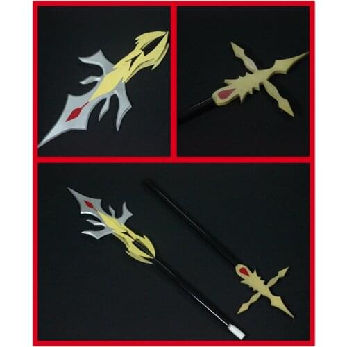New Game Genshin Impact Rosaria Cosplay Staff of Duel Spear Prop Replica Weapons for Halloween Christmas Comic Exhibition Props