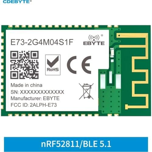 NRF52811 Bluetooth Module BLE5.1 2.4GHz E73-2G4M04S1F PCB Antenna SOC RF Shield SMD Wireless Transceiver Receiver iBeacon IoT