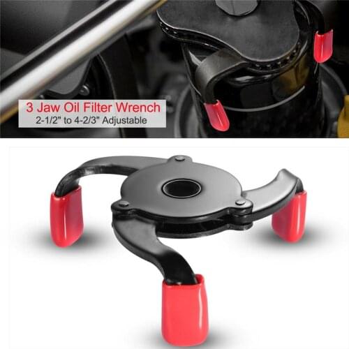 One-way 3 Jaw 2 Ways Non - Slip Filter Wrench Change Machine Oil Filter Wrench Universal Spanner Removal Tool Car Accessories