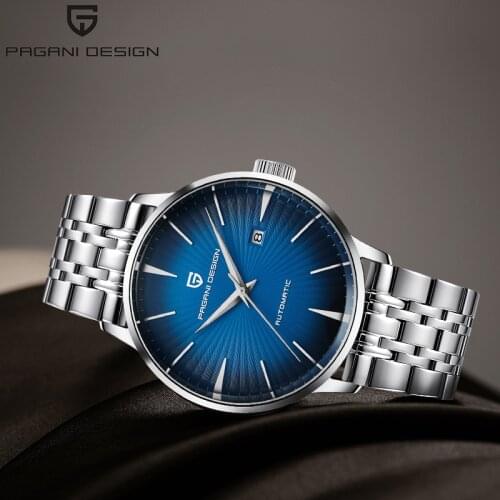 PAGANI DESIGN Simple Automatic Mechanical Mens Watches Stainless Steel Fashion Watch Waterproof Casual Wristwatch 2020 Top Brand