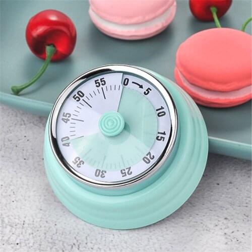 Manual Cooking Timer Magnetic Baking Countdown Alarm Kitchen Timer Stainless Steel Clock for Home Portable Study Time Management