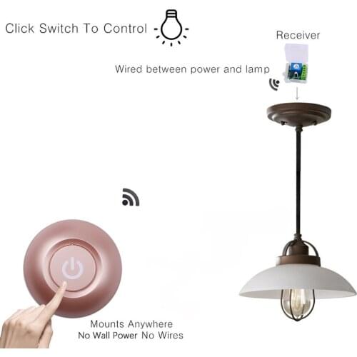 12V self-generating single-channel switch access control LED lights car lights street modified round self-generating free sticke