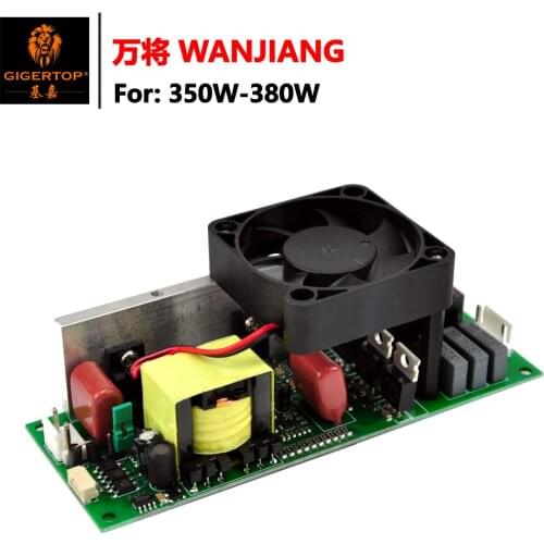 Gigertop 350W 380W Stage Moving Head Light Lamp Ballast 17R 18R 20R Power Supply with Cooling Fan Eletrical Lamp Power board