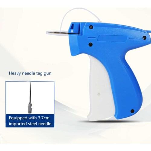 Blue Price Tag Gun Clothing Label Manual Machine Making For Portable Plastic ABS Material Javelin Maker Handle Brand