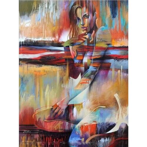 Rhinestones Full Square /Round Drill 5D DIY Diamond Painting "Abstract Sexy woman" 3D Embroidery Cross Stitch Home Decor TY462