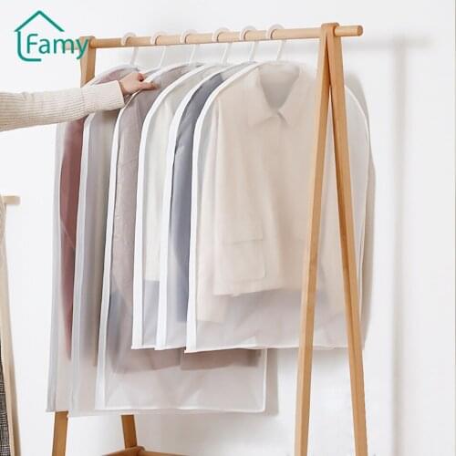 Garment Bags Wardrobe Clothing Dust Cover Hanging Household Travel Cover Bag with Zipper Suit Coat Dress Closet Clothes Storage