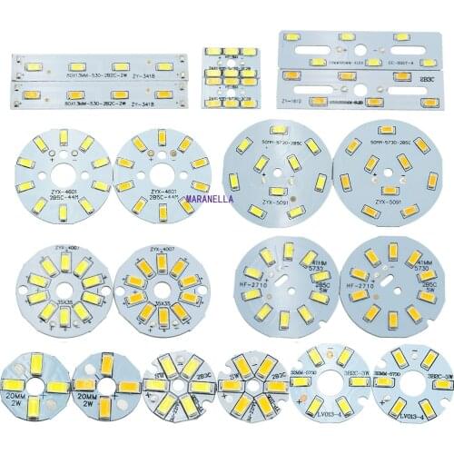 5pcs/lot SMD5730 LED Chip 2W 3W 5W 240-280mA Constant Current Input SMD 5730 Light Bead Board Aluminum Lamp plate For LED Bulb
