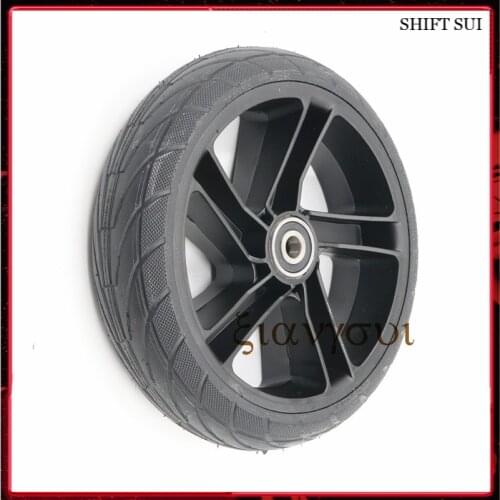 8 Inch Wheel 200x50 Solid Tire Alloy Hub for Xiaomi Ninebot Segway ES1 ES2 ES4 Electric Scooter Rear Wheel Explosion-Proof Tire