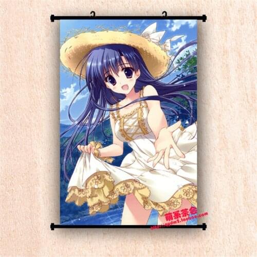 Japanese Decorative Pictures Anime Hoshizora e Kakaru Hashi Nakatsugawa Ui & Hinata Ibuki Home Decor Wall Scroll Poster