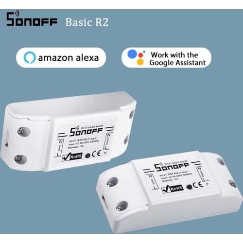 8 pcs Sonoff switch basicr2 WiFi Wireless smart Switches module APP remote control home automation compatible alexa google ifttt