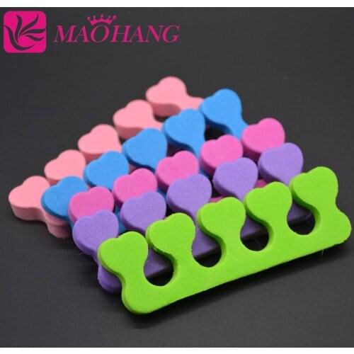 MAOHANG 10PCS/5Pair EVA Foam Fingers Toes Separator Nail Art Salon Pedicure Manicure Nail Tools Feet Care Tools