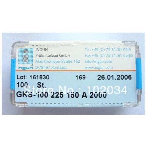 100PCS/LOT 100% ORIGINAL INGUN GKS-100-225-150 GKS-100 225 150 A 2000 Spring Test Probe Pogo Pin made in Germany