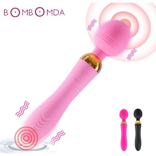 18 Speeds Powerful Dual Head Dildo Vibrator For Women Magic Wand Body Massager Sex Toys For Woman Clitoris Stimulate Sex Product