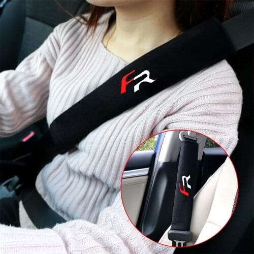VEHICAR 2PCS Shoulder Protector Car Belt Covers Safety Belts Pad for FR Accessories Cotton Vehicle Seat Belts Pad