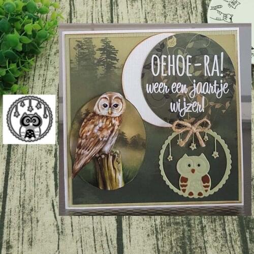 2020Metal cutting dies owl of circle Scrapbook craft knife mould blade punch stencils die
