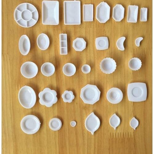 33 Pcs/Set Kitchen Mini Tableware Miniatures Cup Plate Dish Decor Toys for Kids Girls Gifts Doll Accessories