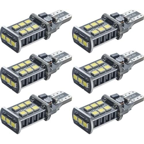 4xsuper bright Error Free 15SMD Samsung Chip T15 15w watt LED reverse backup light Auto Car Backup Brake Tail Reverse Light Lamp