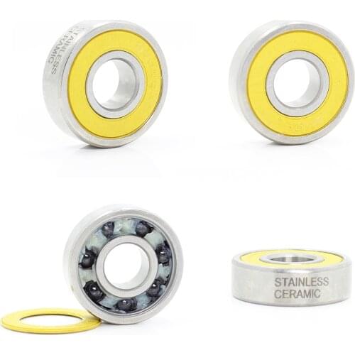 6000-2RS Stainless Bearing 10*26*8 mm ( 1 PC ) ABEC-3 6000 RS Bicycle Hub Front Rear Hubs Wheel 10 26 8 Ceramic Balls Bearings