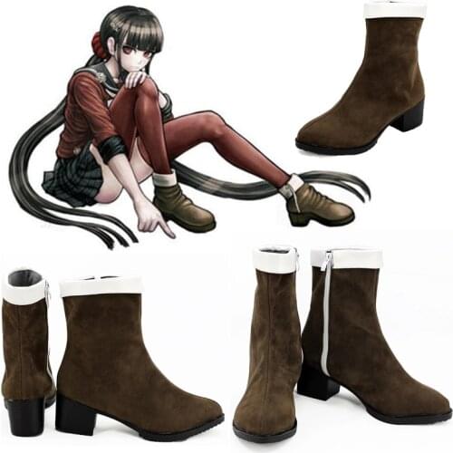 Anime Danganronpa V3: Killing Harmony Harukawa Maki Games Customize Cosplay Shoes Boots Halloween Party Cosplay Accessories