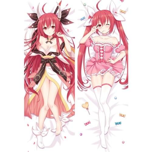 Anime Cartoon Date A Live Double sided hugging Pillow Case Pillow Cover Pillowcase Peach Skin 2 Way 89055