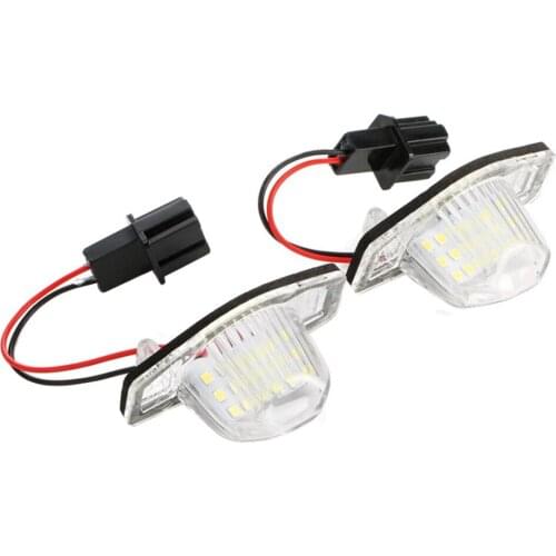 Car New License plate light white lamps 5050 LED Chip For Honda Jazz/Fit Odyssey Crosstour CR-V 2010 2011 2012 2013 2014