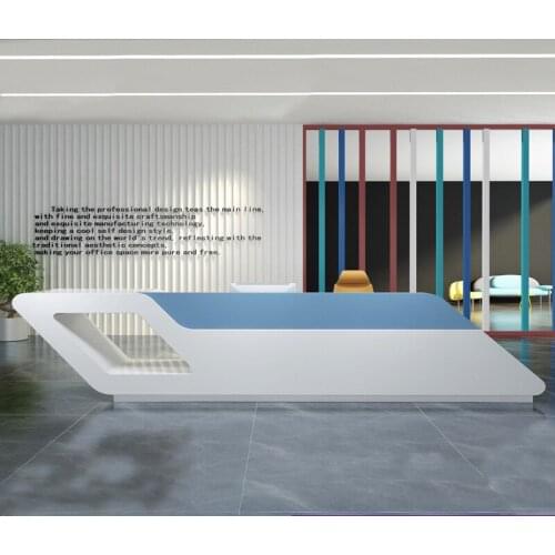 White piano paint simple training institutions front desk counter front desk cashier