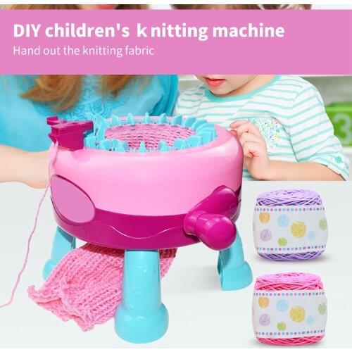 ChildrenS DIY Knitter Set Creative Handwork Knitting Toy 22 Needles Smart Weaving Knitting Loom Machine Kid Craft Scarf Sweater