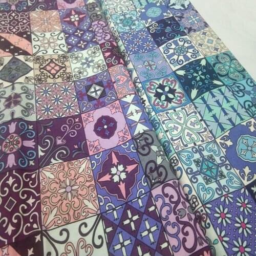 Cotton Fabric amazing Lovely checks love heart Printing DIY Patchwork Textile Tissue Decor Home Dress