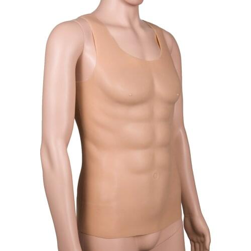 3000g Chest muscle 3.5cm thick Silicone breast Man Fake Chest Muscle Belly Macho Man Artificial Simulation Cosplay Party Dress