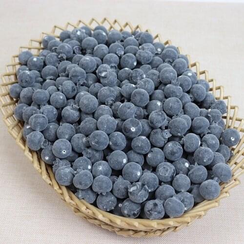 High Simulation Fruit Plastic Fake Blueberry Photo Props Fruit Home Artificial Food Two Sizes Blueberry Fruit Shop Model Decor