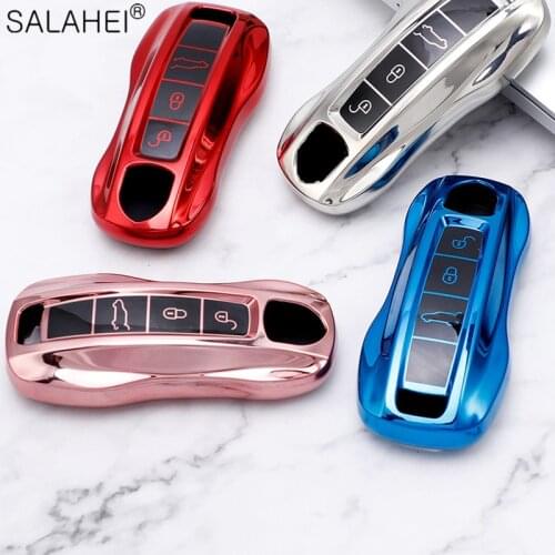 Wear-resistant New Soft TPU Car Key Case FullCover For Porsche Panamera Carman Macann Bobst Cayenne 911 970 981 991 996 92A 2017