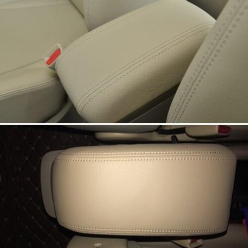 Car Microfiber Leather Interior Center Armrest Box Cover Trim For Hyundai Tucson 2006 2007 2008 2009 2010 2011 2012 2013