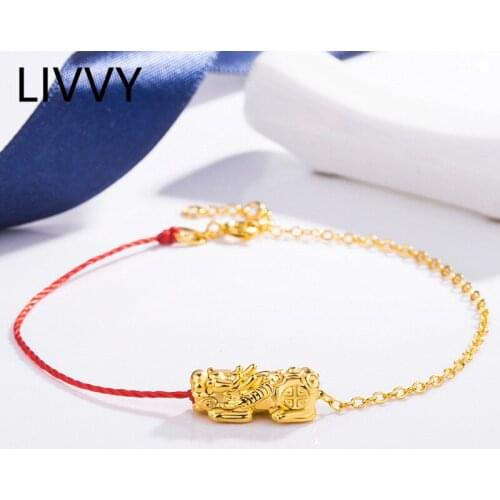 LIVVY Bracelets Red Thread