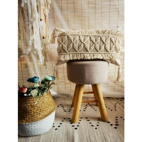 Macrame handmade cushion cover Bohemian throw pillow cover wedding decorative cushion sham custom size and color