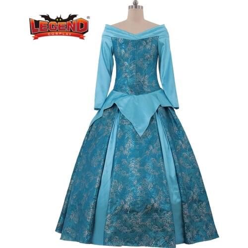 Adult Aurora Cosplay Costume blue ball gown Dress Fancy Blue dress Outfit Custom Made