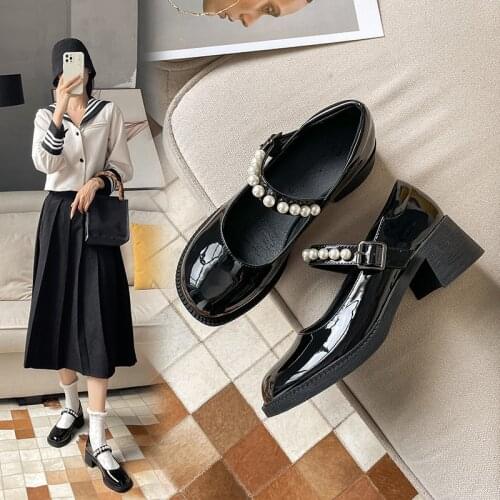 Meifeini Leather Pumps