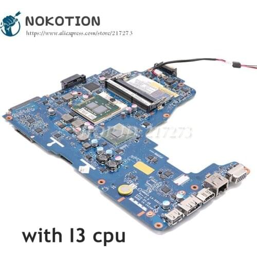 NOKOTION For Toshiba Satellite A660 A665 Laptop Motherboard HM55 DDR3 K000104270 K000104250 NWQAA LA-6061P Free cpu