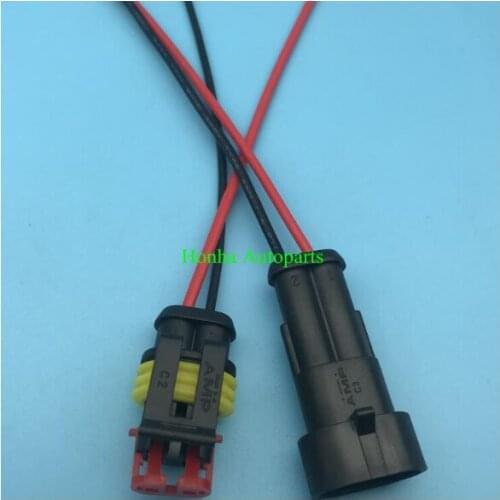 New 10 pcs 2-Pin Way Car Waterproof Electrical Connector Adapter Plug Wire AWG For Car Motorcycle Scooter Truck Boat