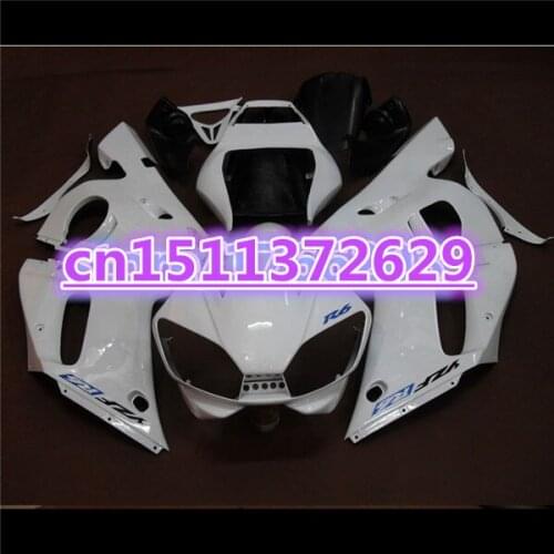 Fairing kit for YZF-R6 98-02 YZF R6 98 99 00 01 02 white YZF 600 R6 1998 99 00 01 2002 ABS fairing parts-Dor D