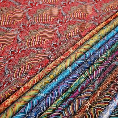 Brocade satin fabrics fabric for sewing DIY fabric imitation silk fabric for cloth