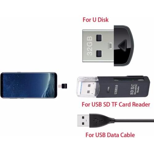Type C To USB Connector OTG Adapter for USB Flash Drive USB Card Reader USB Cable S8 Note 8 G6 Android Phone
