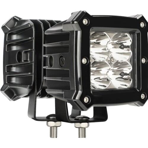 Led Pods Light Bar – 3.4 Inch White 40W Square Work Driving 12V/24V Fog Cube Light Waterproof Spot Beam for Truck Pick-up Boat
