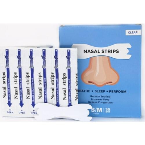 300pcs/10box (66x19mm)Better Breathe Anti Snoring Patches Stop Snoring Nasal Strips Reduce Snore Breathe Right Easier Sleep