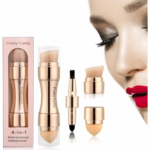 Professional Makeup Brushes Eyebrow Eyeliner Concealer Foundation Blush Powder Makeup Tool Cosmetic 4 in 1