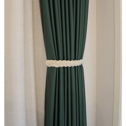 1Pc Handwork Woven Cotton Magnet Curtain Tieback Rope Room Accessories Curtains Holder Buckle Strap Cilp Rope Home Decoration