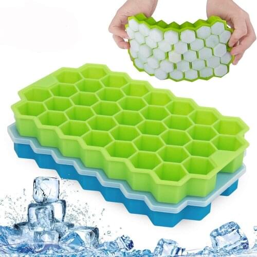 Ice Cube Maker Silicones Ice Mould Honeycomb Ice Cube Tray Magnum Silicone Mold Forms Food Grade Mold for Whiskey Cocktail