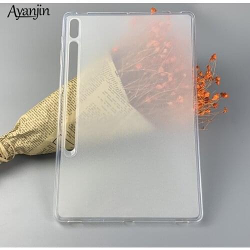 Silicone TPU Case For Samsung Galaxy Tab S7 Plus SM-T970 T975 T976 12.4" Screen Protector Tablet Case for Tab S7 SM-T870 SM-T875