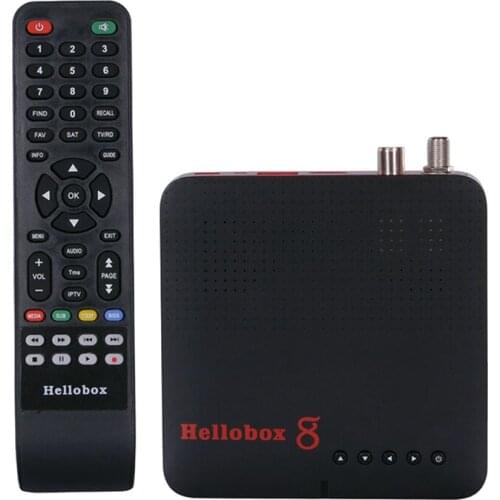 Hellobox 8 Receiver Satellite DVB-T2 DVB S2 Combo TV Box Tuner Support TV Play On Phone Satellite TV Receiver(EU Plug)